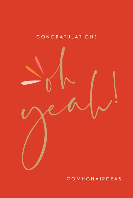 Congratulations card
