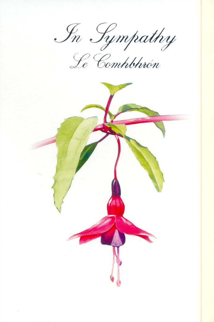 Fuchsia Sympathy card