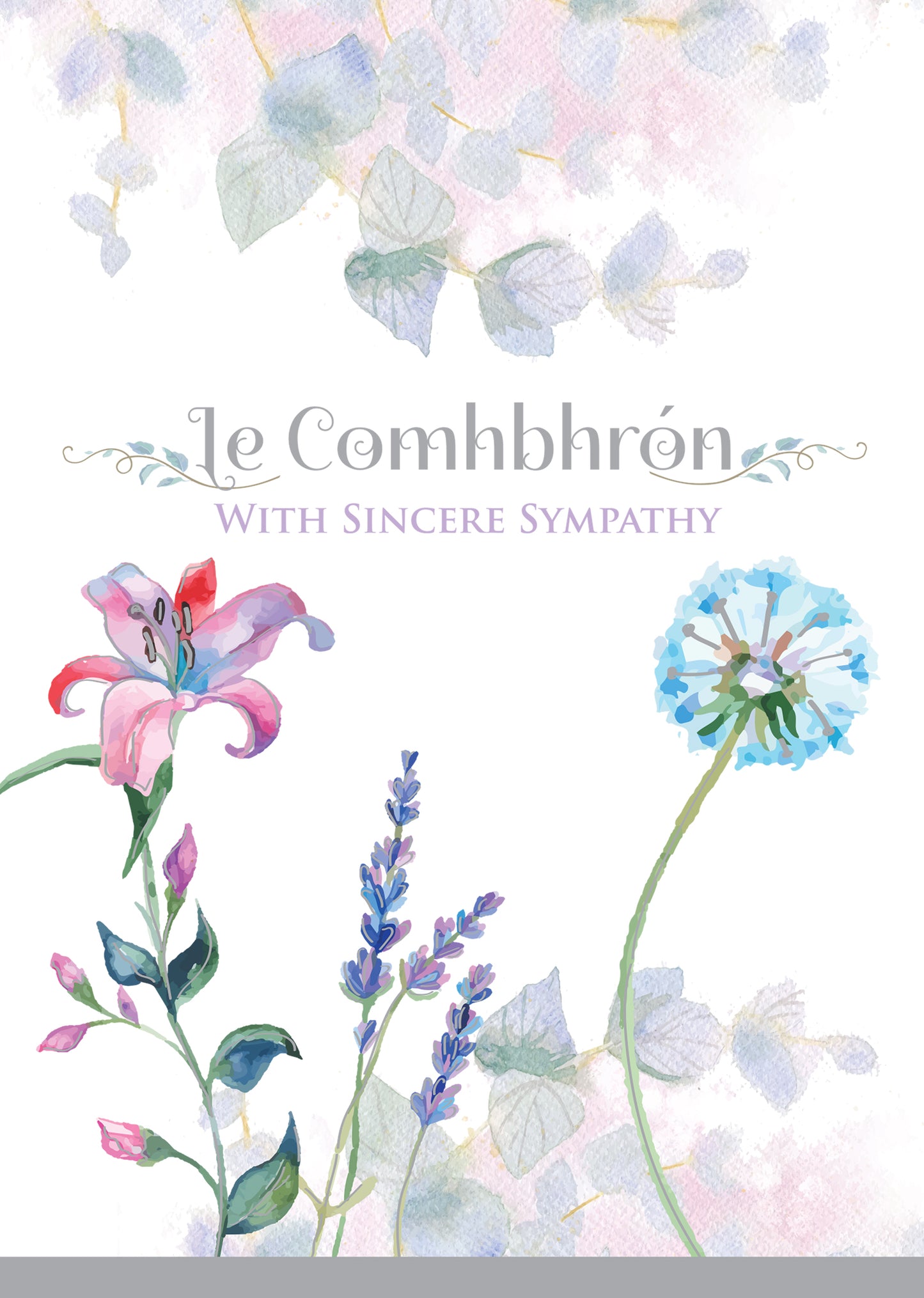 Floral with sincere sympathy card