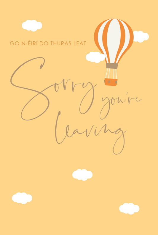 Sorry You're Leaving card