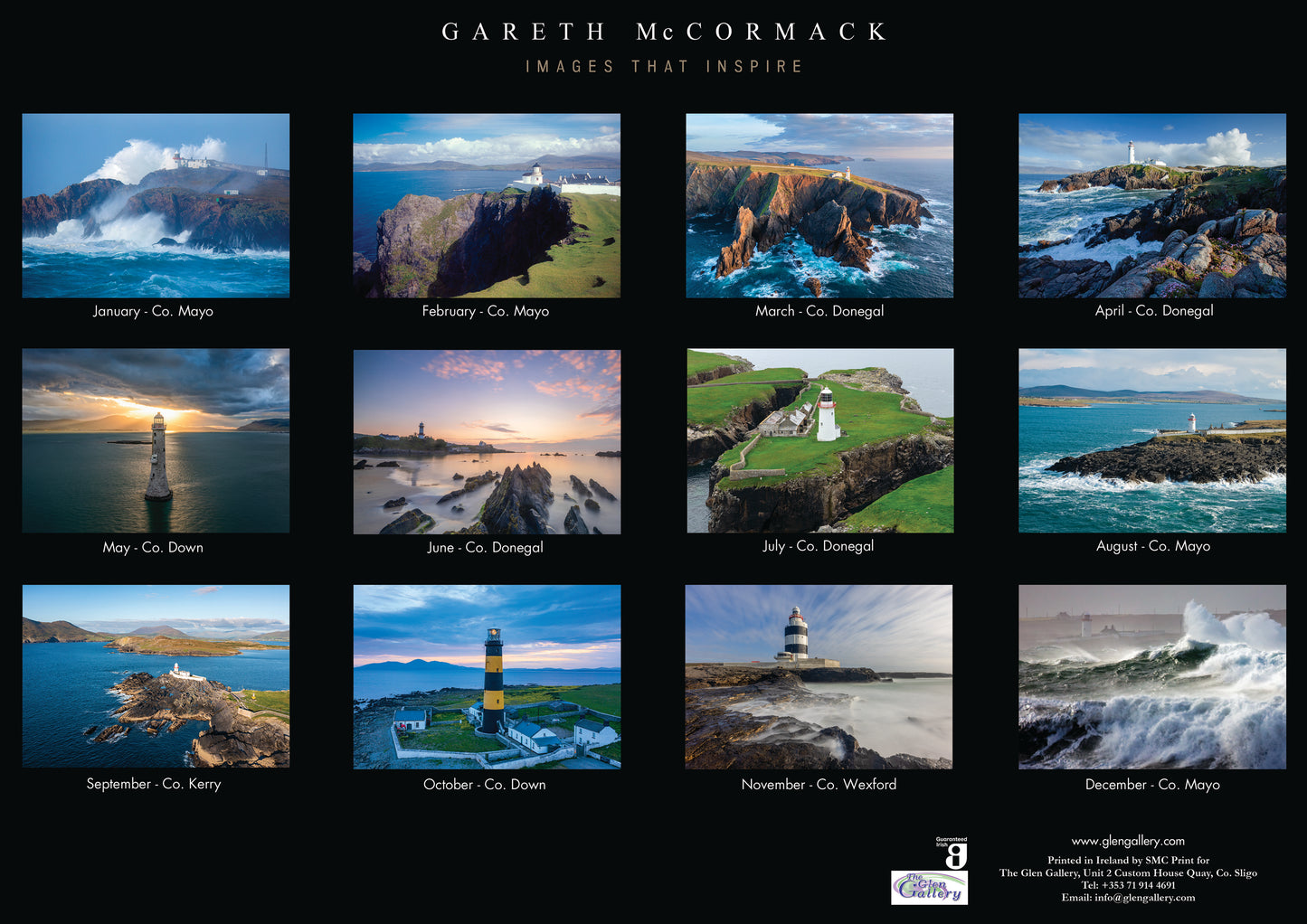 Lighthouses of Ireland Calendar 2027