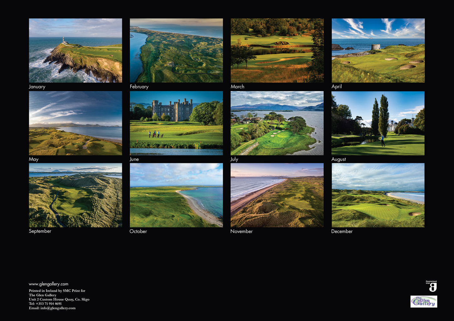 Golf Courses of Ireland 2026 Calendar