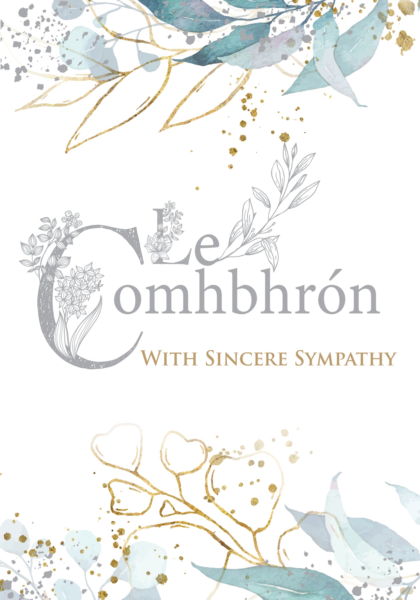 With sincere sympathy card