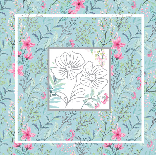Garden flowers notelets