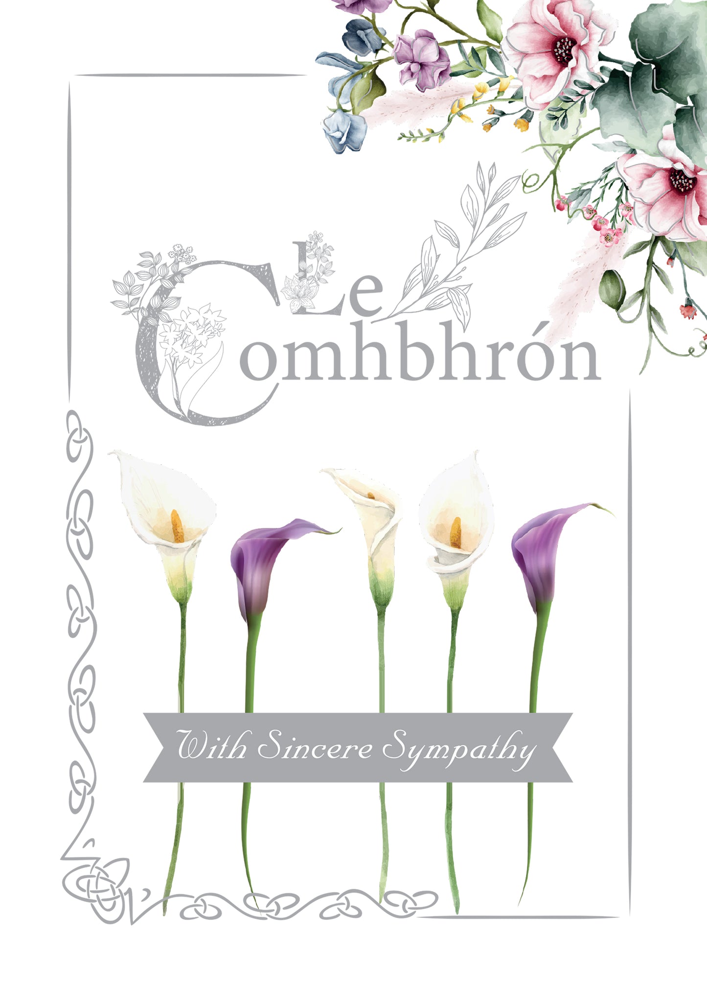 With sincere sympathy card