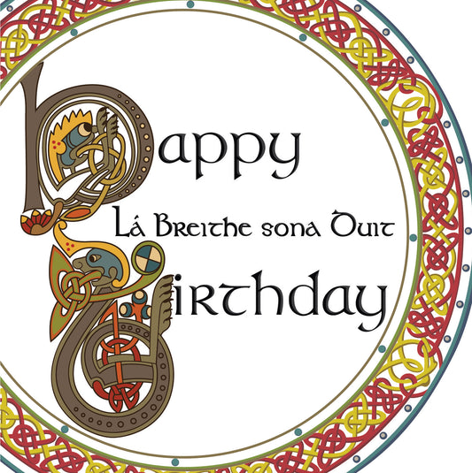 Celtic Happy Birthday card