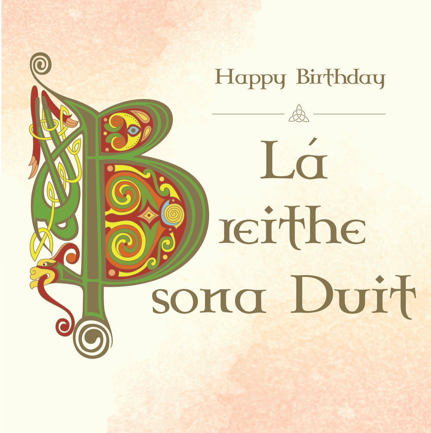 Celtic Happy Birthday Card