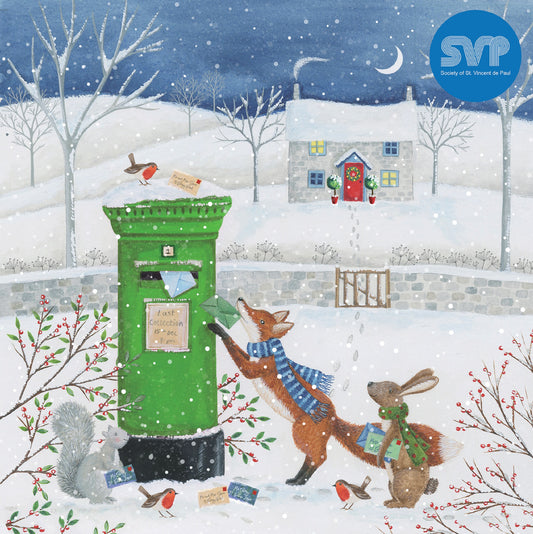 Christmas Postbox, SVP Christmas Charity Cards