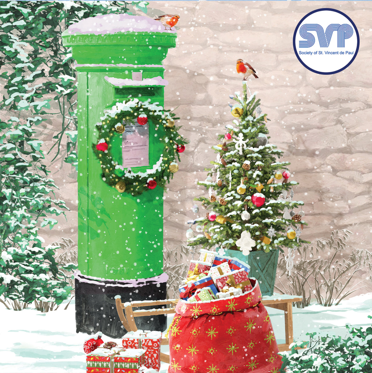 SVP Charity Christmas Cards Postbox
