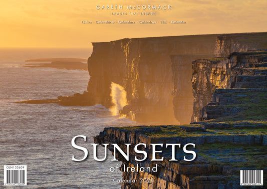 Sunsets in Ireland 2026 Calendar